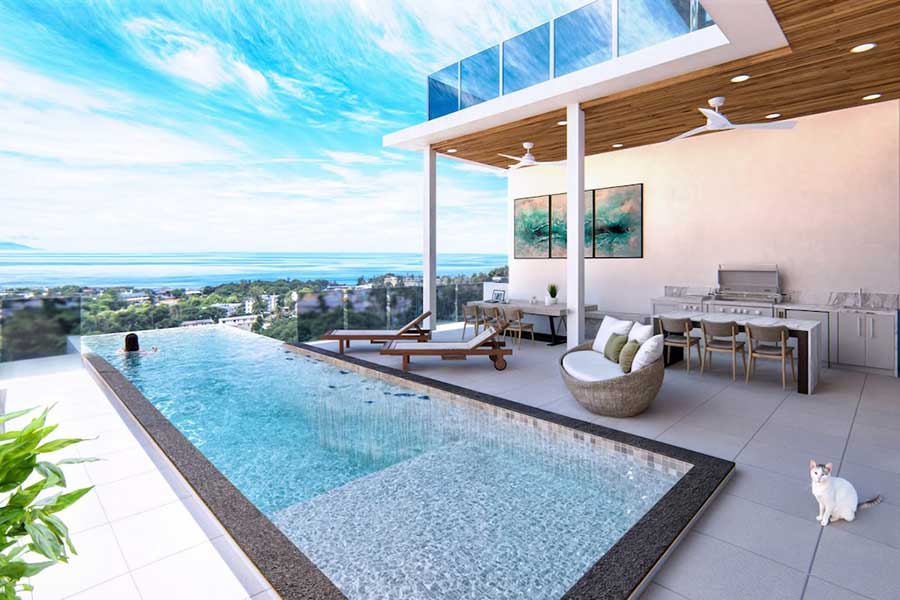 New 4-Bed 495 Sqm Contemporary Sea View Villa, Chaweng